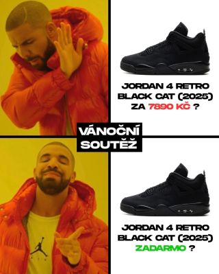 Jak se zapojíš do naší VÁNOČNÍ SOUTĚŽE 🎄 o Jordan 4 Retro Black Cat 🐈‍⬛ úplně ZADARMO? Podmínky jsou jednoduché: 1️⃣...